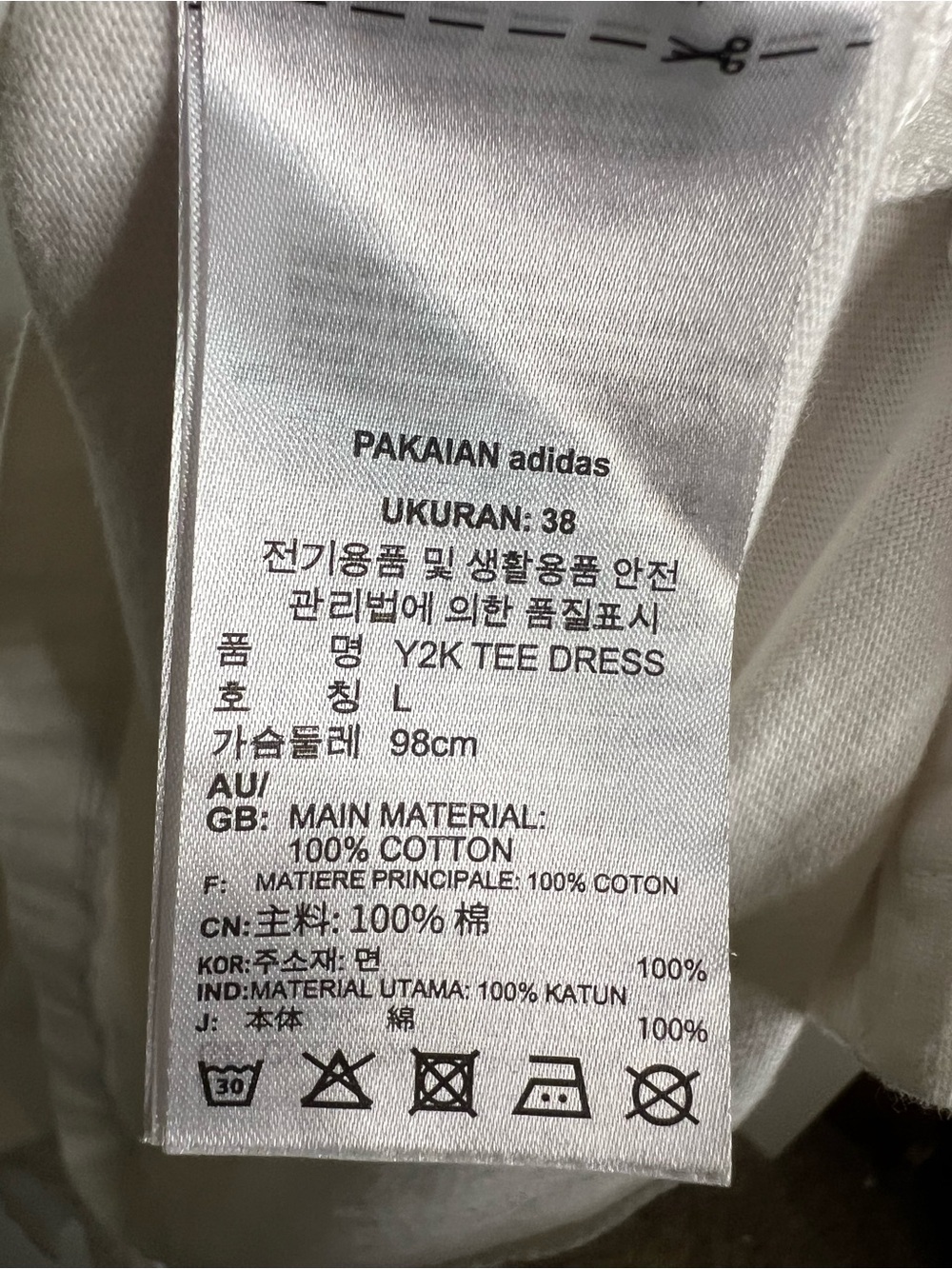 Adidas Japanese Chili GFX White Graphic T-Shirt Streetwear Oversized Tee Dress - Picture 9 of 13